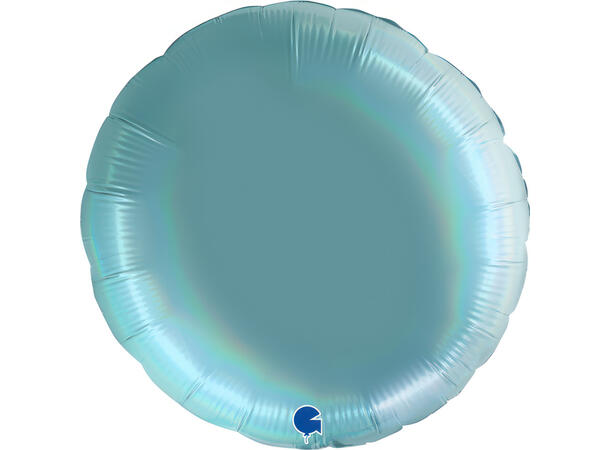 Rainbow Holographic Platinum TenerifeSea 1 Folieballong - Rund - 36" (91cm)