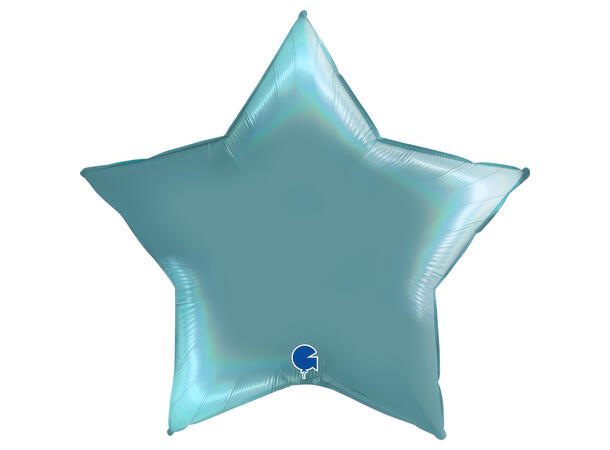 Rainbow Holographic Platinum TenerifeSea 1 Folieballong - Stjerne - 36" (91cm)