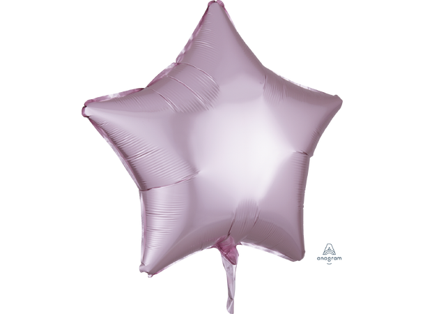 Satin Luxe® Pastel Pink Star 1 Folieballong - Stjerne - 19" (48cm)