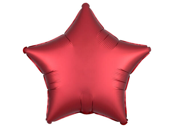 Satin Luxe® Sangria Star 1 Folieballong - Stjerne - 19" (48cm)
