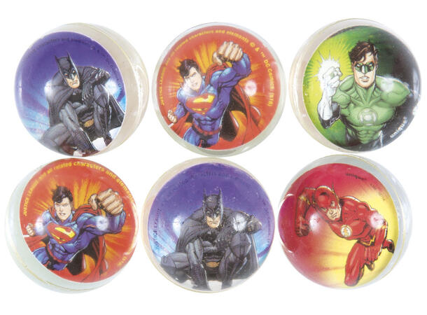 Sprettballer - Justice League 6 stk Festleker