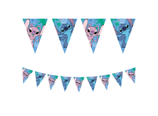 Stitch & Angel 1 Flaggbanner (9 flagg)