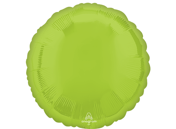 Vibrant Green 1 Folieballong - Rund - 18" (43cm)