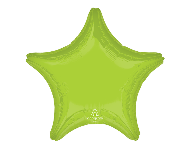 Vibrant Green 1 Folieballong - Stjerne - 19" (48cm)