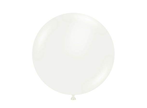 White 50 gummiballonger - 43cm (17")