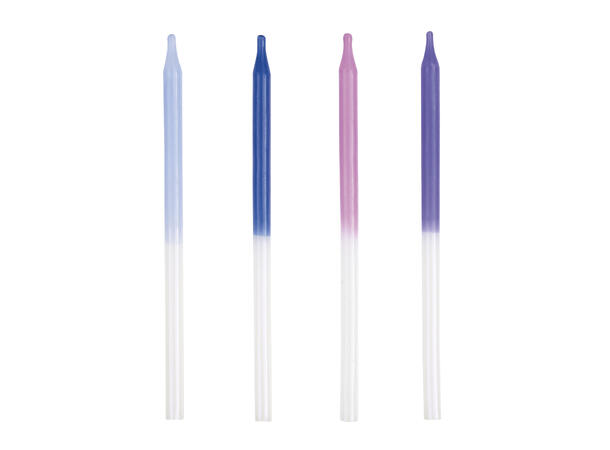Assotert Metallic/irriserende tofarget 12 Kakelys - 13cm