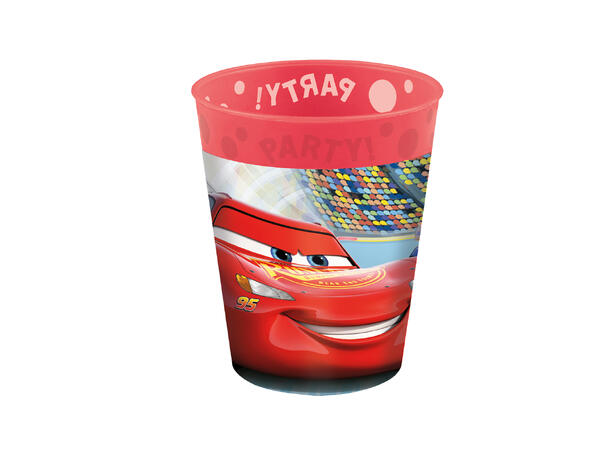 Cars 4 Gjenbrukbare kopper i plast - 2,5dl