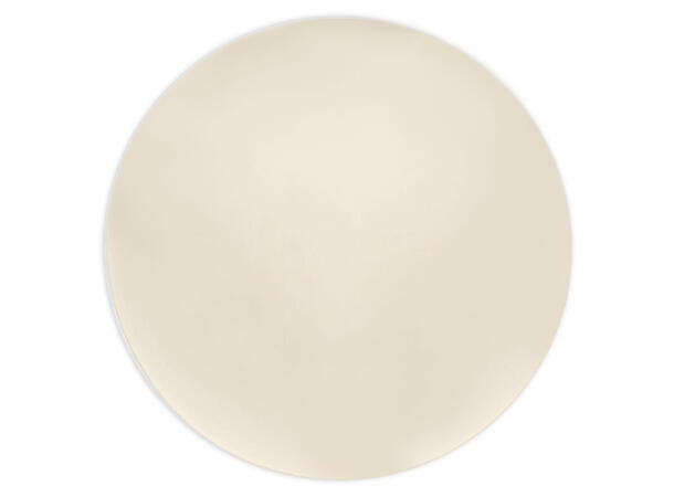 Ensfarget - Beige 4 Gjenbrukbare tallerkener i plast -25cm