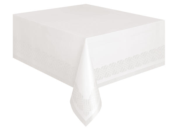 Ensfarget - Hvit 1 Papirduk firkantet - 137x214cm