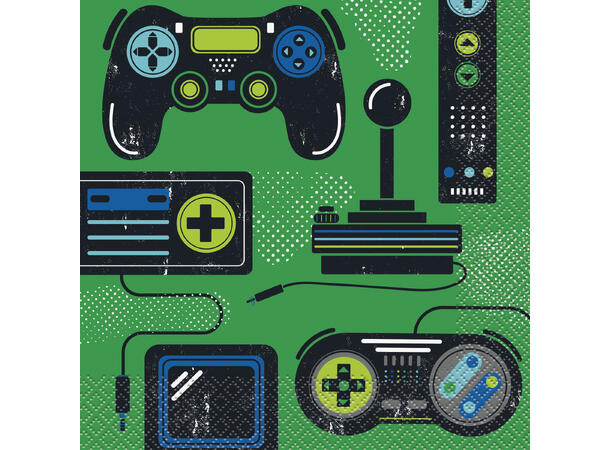 Gamer Birthday 16 Lunchservietter - 33x33cm