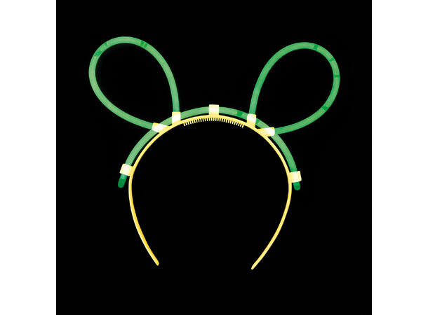 Glowstick Tiara museører - Grønn 1 Glowstick tiara - 19x18cm