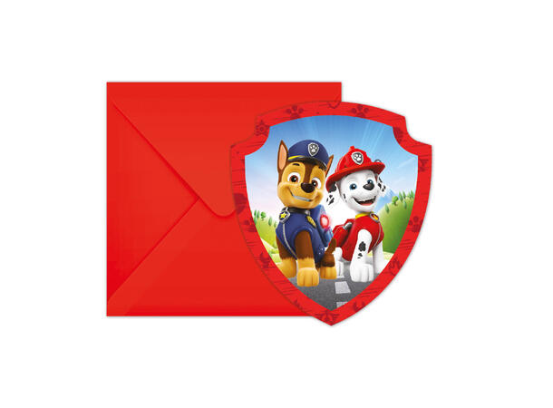 Paw Patrol - Rescue Heroes 6 FSC - Invitasjoner med konvolutt