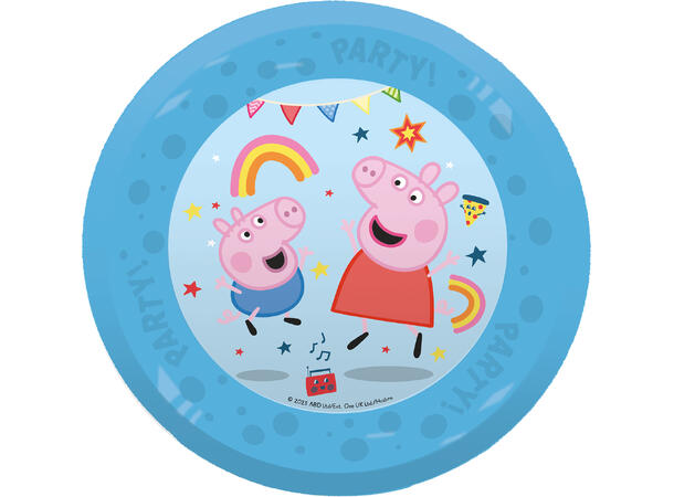 Peppa Pig Messy Play 4 Gjenbrukbare tallerkener i plast- 21cm