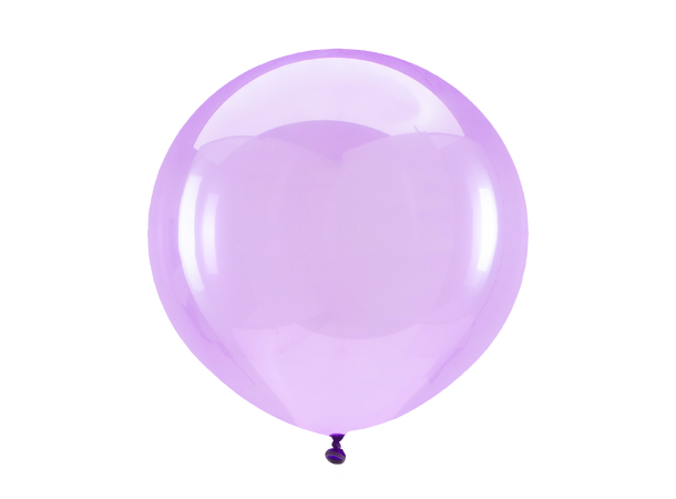 24R - Crystal Clearz™ Purple 4 Gummiballonger - 61cm (24")