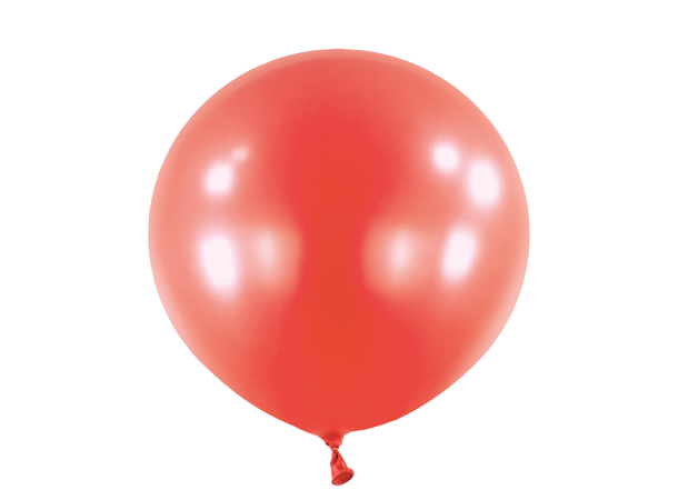 24R - Metallic Apple Red 4 Gummiballonger - 61cm (24")