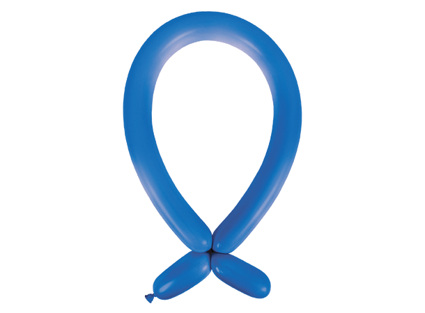 260A - Fashion Ocean Blue 100 Gummiballonger til figurer