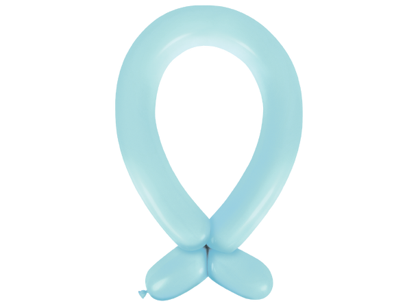 360A - Standard Pastel Blue 50 Gummiballonger til figurer