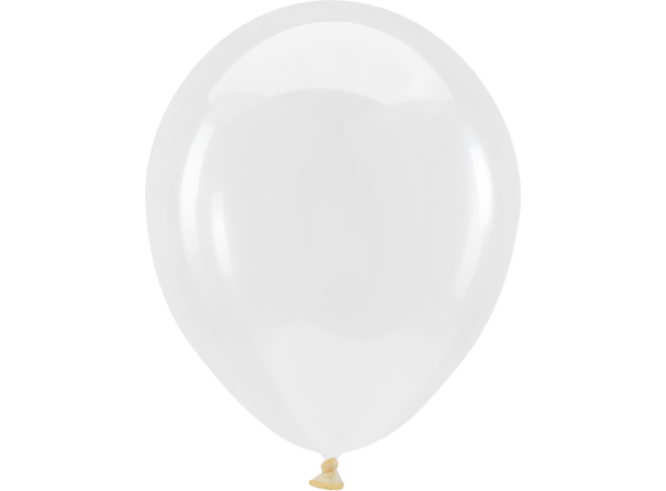 5R - Crystal Clearz™ Clear 100 Gummiballonger - 13cm (5")