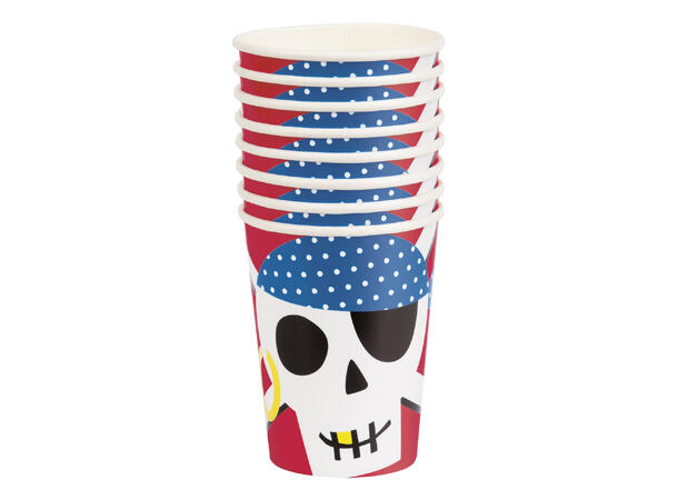 Ahoy Pirate 8 Kopper i papp - 2,5dl