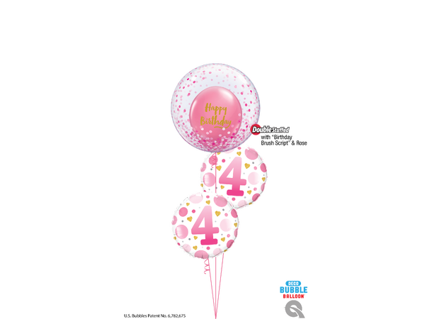 Birthday Brush Script - Diamond Clear 25 gummiballonger - 28cm (11")