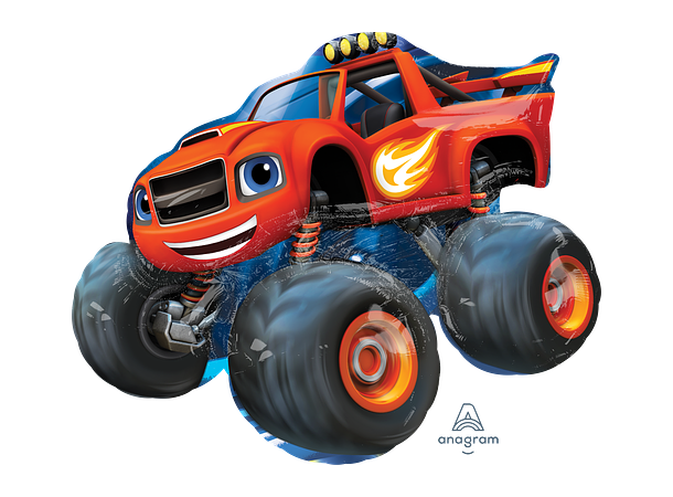 Blaze Shape - Monstertruck 1 Folieballong med form - 86x71cm