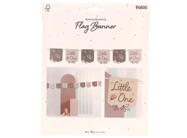 Blooming Baby 1 Flaggbanner i papir - 6m 