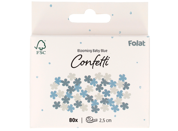Blooming Baby Boy 80 stk Bordkonfetti i papir 