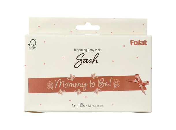 Blooming Baby Girl 1 Magebånd i papir - 1,5m 