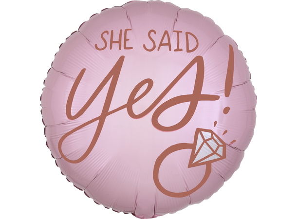 Blush Wedding 1 Folieballong - Rund - 18" (43cm)