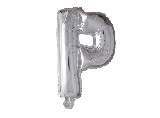 Bokstavballong - P - Sølv 1 Folieballong - 41cm (16")
