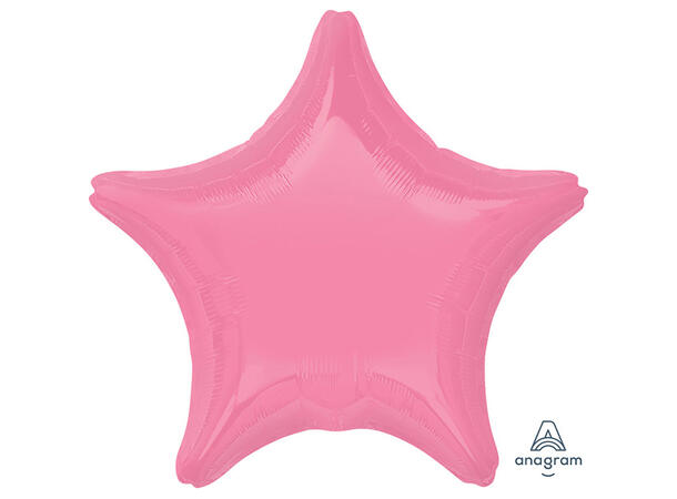 Bright Bubble Gum Pink Decorator Star 1 Folieballong - Stjerne - 19" (48cm)