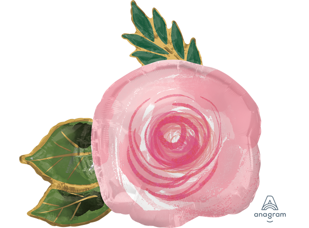 Bright Florals 1 Stor folieballong med form - 76x73cm