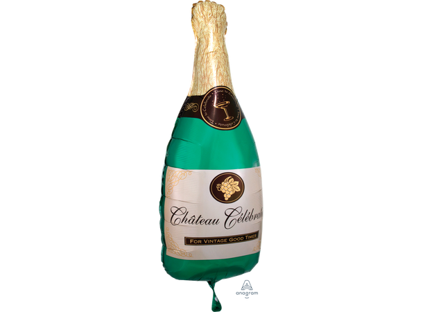 Bubbly Wine 1 Stor folieballong med form - 35x91cm