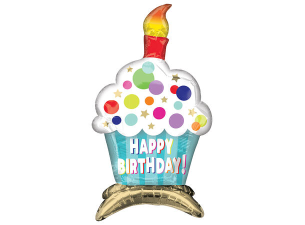 Cupcake 1 Folieballong 3D - 38x60cm 