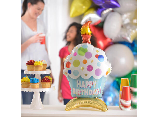 Cupcake 1 Folieballong 3D - 38x60cm