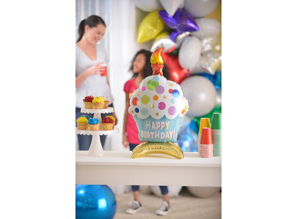 Cupcake 1 Folieballong 3D - 38x60cm 
