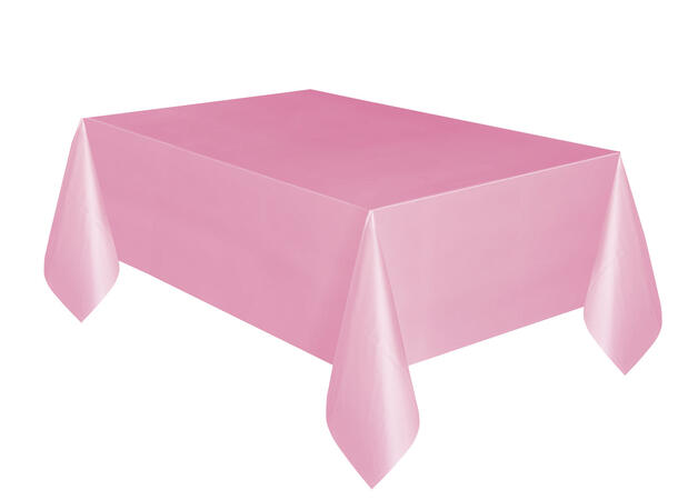 Ensfarget - Lys Rosa - Kompakt pakket 1 Plastikkduk firkantet - 137x214cm