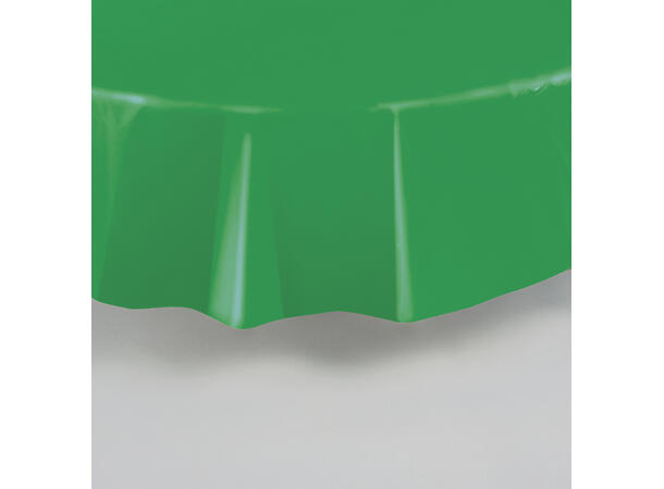 Ensfarget - Smaragdgrønn 1 Plastikkduk rund - 213cm