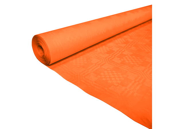 Ensfarget papirduk - Oransje 1 Papirduk på rull - 1,19x8m