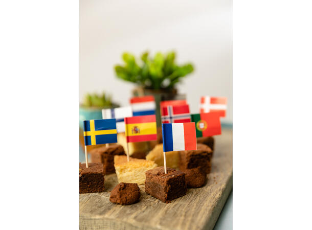 Flag picks - International 50 Cocktailpinner med flagg