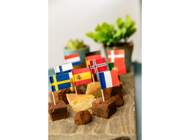 Flag picks - International 50 Cocktailpinner med flagg