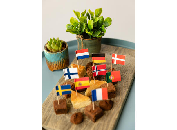 Flag picks - International 50 Cocktailpinner med flagg