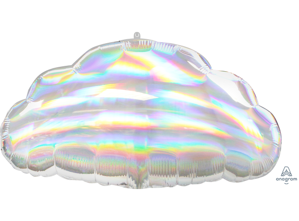 Iridescent Cloud 1 Folieballong med form - 58x30cm