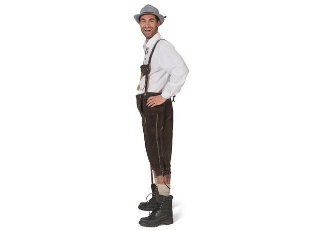 Lederhosen i ekte skinn - Ludwig 1 Shorts med seler