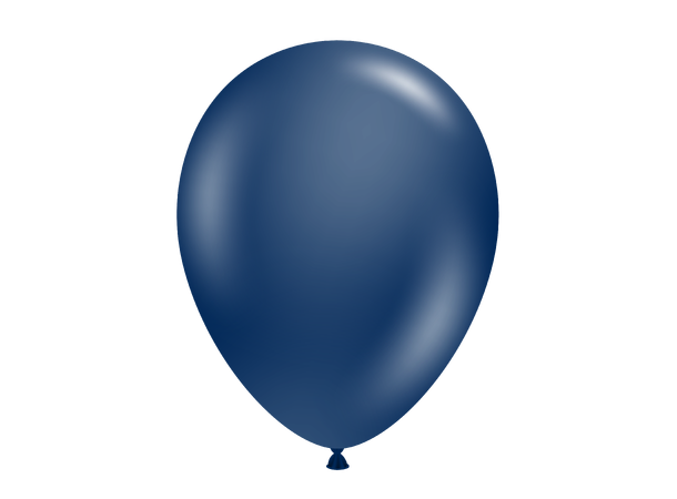 Metallic Midnight Blue 100 gummiballonger - 28cm (11")