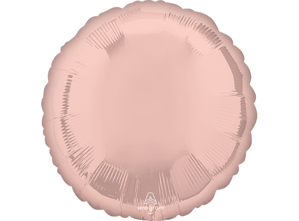 Metallic Pearl Pastel Pink 1 Folieballong - Rund - 18" (43cm)
