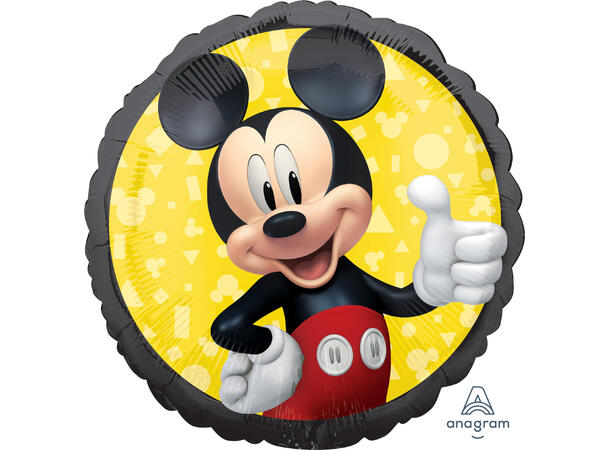 Mickey Mouse Forever 1 Folieballong - Rund - 18" (43cm)