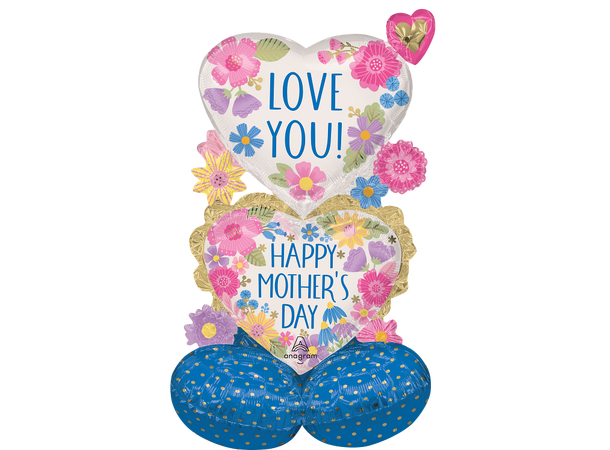 Mother's Day Botanical Lines 1 Folieballong m/form Airloonz - 50x83cm