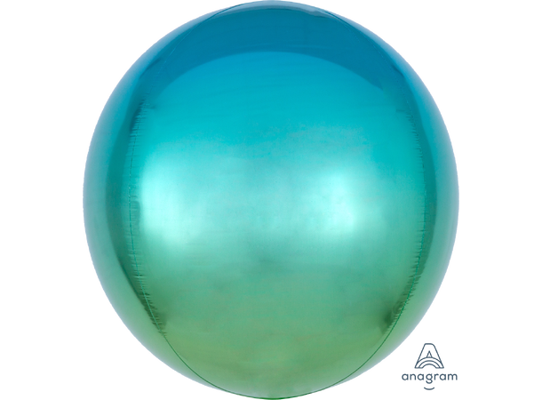Ombré Orbz™ Blue & Green 1 Ballongball - ORBZ - 38x40cm
