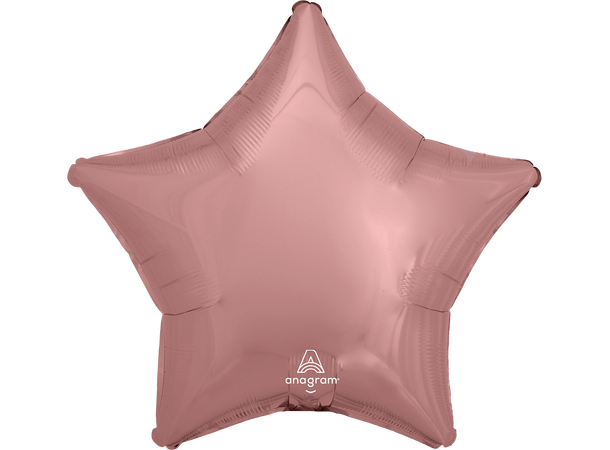 Rose Gold Decorator 1 Folieballong - Stjerne - 19" (48cm)